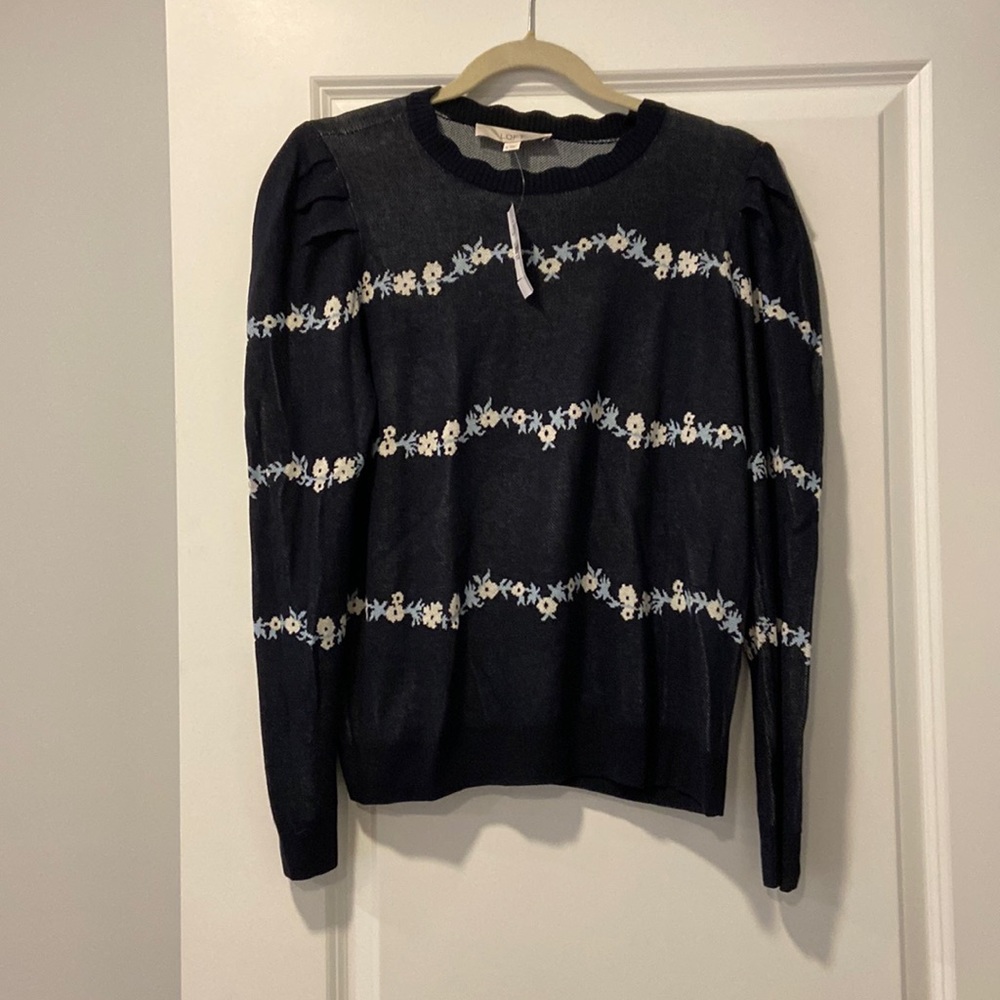NWT Loft puff sleeve Sweater